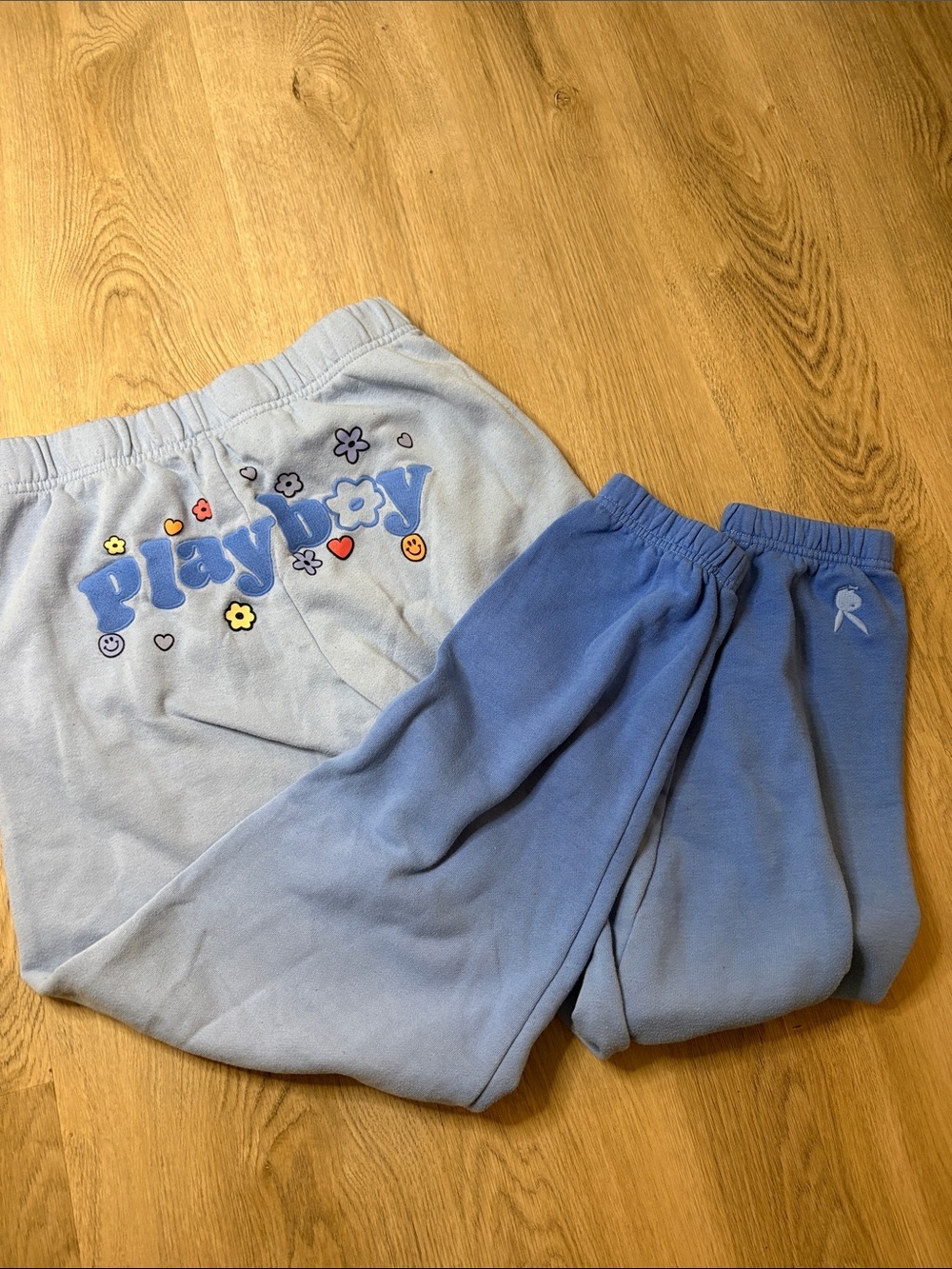 Playboy By PacSun Blue Ombre Graphic Sweatpants size XS loungewear comfy cozy